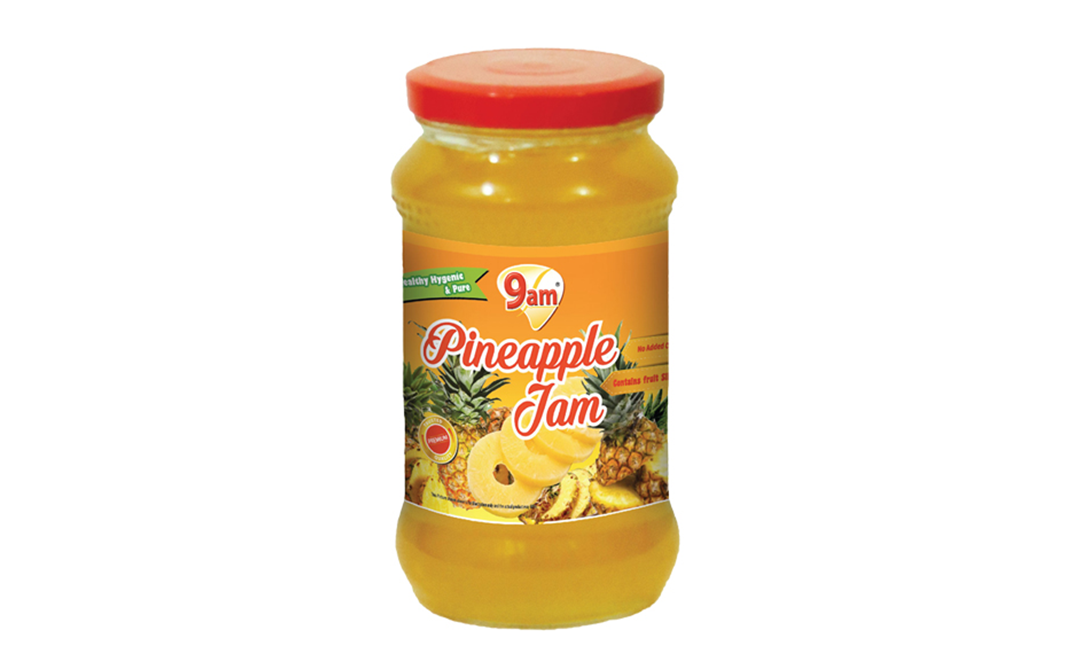 9am Pineapple Jam    Glass Jar  200 grams